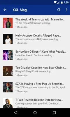 Hip Hop - Rap News RSS Free android App screenshot 2